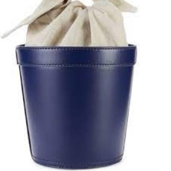 STAUD Britt Leather & Canvas Bucket Bag - Picture 9 of 13